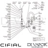 Cifial 31131TB U Techno X300 3 Hole Deck Basin Mixer Tap Dimension